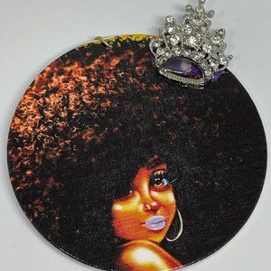 Crowned Afro Earrings